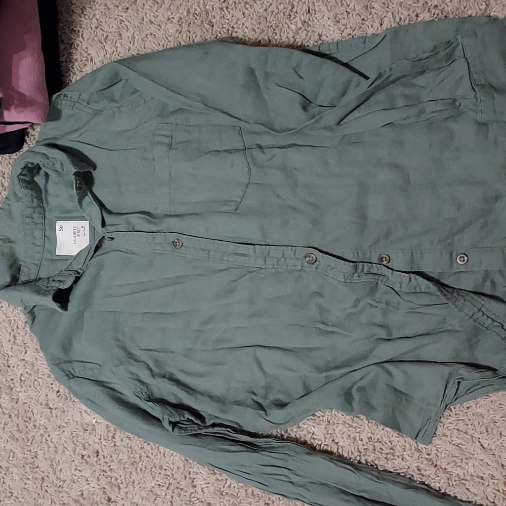 Juniors button up shirt